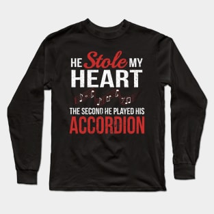 Accordion Squeezebox Music Player Long Sleeve T-Shirt